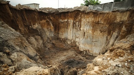 Obraz premium Construction excavation site