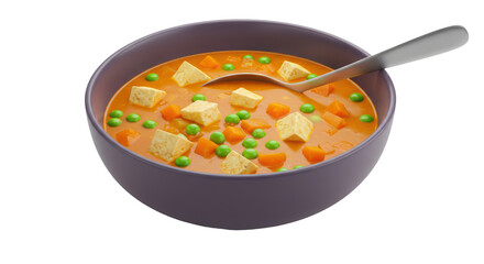 Isolated Soup Bowl