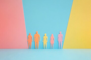 Simple Inclusive Group Figures Background