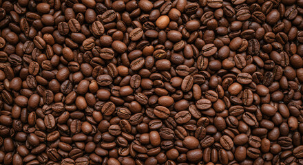 Fototapeta premium Roasted coffee beans background