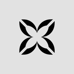 letter "X" design element vector