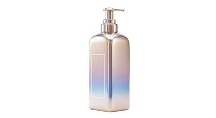 Isolated Holographic Soap Dispenser Bottle