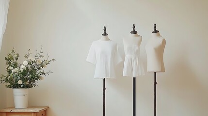 Elegant White Summer Collection on Display