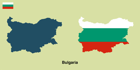 Obraz premium Bulgaria country map vector isolated on transparent background