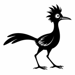 Crisp Roadrunner Silhouette Logo