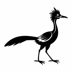 Crisp Roadrunner Silhouette Logo
