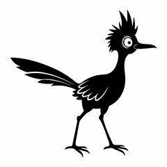 Crisp Roadrunner Silhouette Logo