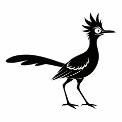 Crisp Roadrunner Silhouette Logo