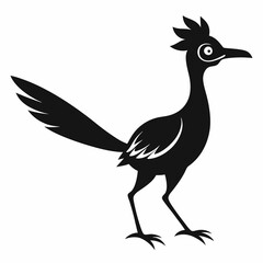 Fototapeta premium Crisp Roadrunner Silhouette Logo