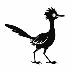 Fototapeta premium Crisp Roadrunner Silhouette Logo