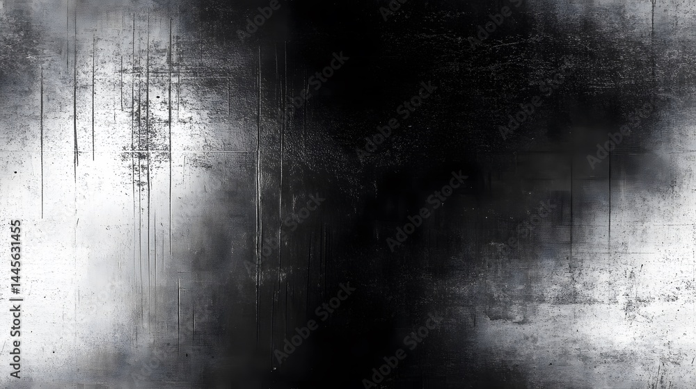 Poster abstract grayscale texture with distressed effects.