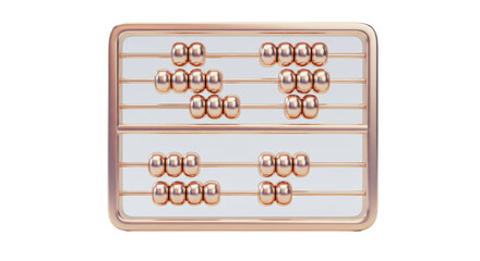 Isolated Abacus Counting Tool Ancient Calculation Device