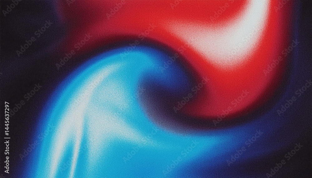 Aufkleber vibrant red and blue swirl abstract background for digital branding, web design, and modern print me