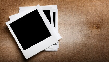 polaroid card blank on the backgrounds