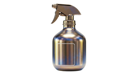 Isolated Metallic Spray Bottle for Gardening