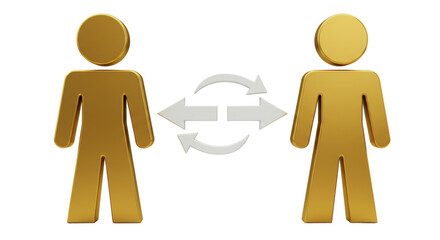 Isolated People Exchanging Ideas