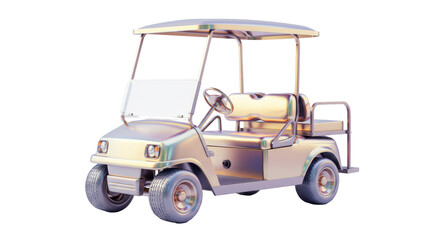 Isolated Golf Cart