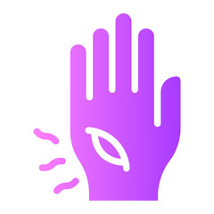 hand injury gradient icon
