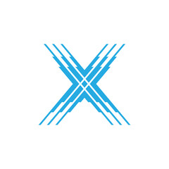 Creative and Modern Business Brand Logo design Letter X concept