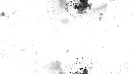 Obraz premium Abstract grayscale design featuring scattered ink blots.