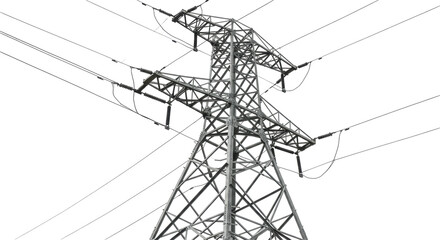 Isolated Power Line Tower