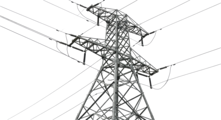 Isolated Power Line Tower