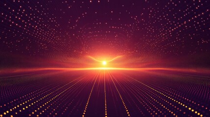 Obraz premium Digital Sunrise
