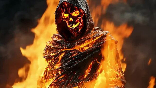 Burning Spirit from the Underworld,footage,4k,hd