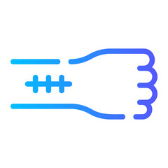 stiching gradient icon
