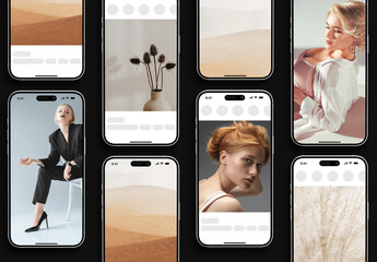 Social Media Post and Stories Feed Mockup