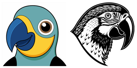 Silhouette of animals and birds in the savannah. African landscape scene. Vector horizontal seamless tropical background with lions, zebras and flying birds. Black isolated silhouette
