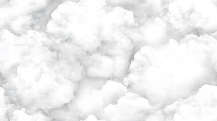 Close-up view of fluffy white clouds.
