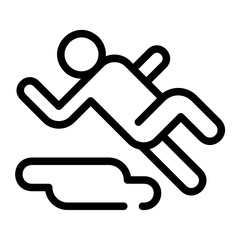 slippery line icon