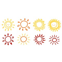 sun icons set