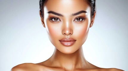 A beautiful woman posing for a professional portrait photograph