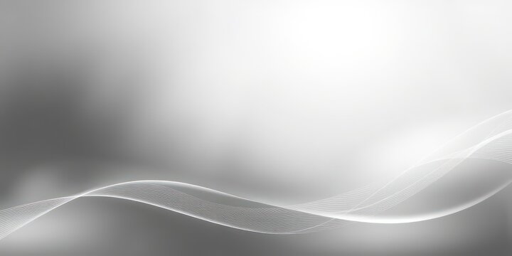 Abstract grayscale flowing lines on a blurred background ideal for presentations and design projects