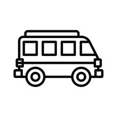 tour bus icon vector design template simple and clean