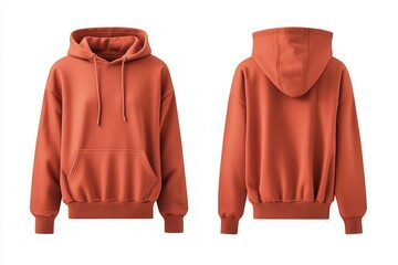 Cozy and Stylish: A versatile orange hoodie with a comfortable fit. Perfect for casual wear or layering on cooler days.