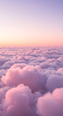 Soft Pink and Purple Clouds Floating in a Dreamy Twilight Sky Good for Phone Background Wallpaper