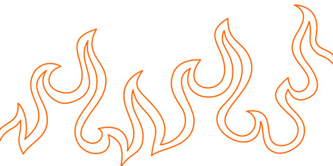 Fire Background. flame Background. doodle fire background. Flame Seamless Pattern. Background with fire lines. Outline of flames background. Continuous fire line design. Flame outline background. © riansa28