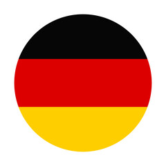 Round German flag icon