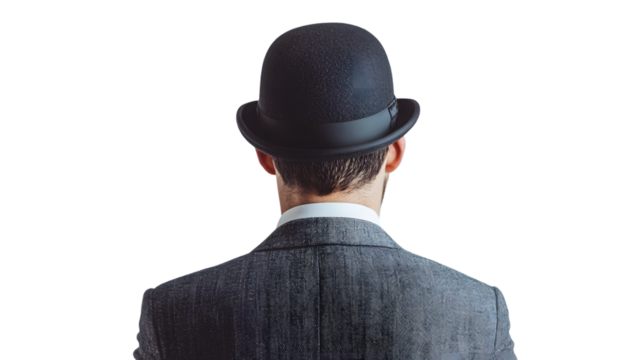 Elegant vintage gentleman in luxurious attire with fancy fabric dress