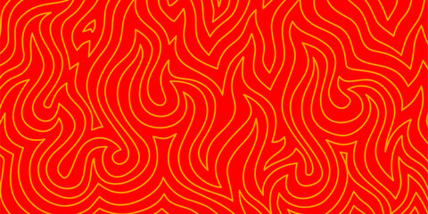 Fire Background. flame Background. doodle fire background. Flame Seamless Pattern. Background with fire lines. Outline of flames background. Continuous fire line design. Flame outline background. © riansa28