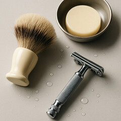 Rasierpinsel & Klinge &ndash; Stilvolle Pflege mit Tradition Shaving Brush & Blade &ndash; Classic Grooming Reimagined