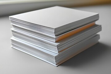 Realistic texture of blank A4 paper with three folds is presented in a modern minimal vertical poster and flyer mockup template on a white background with an urban street setting