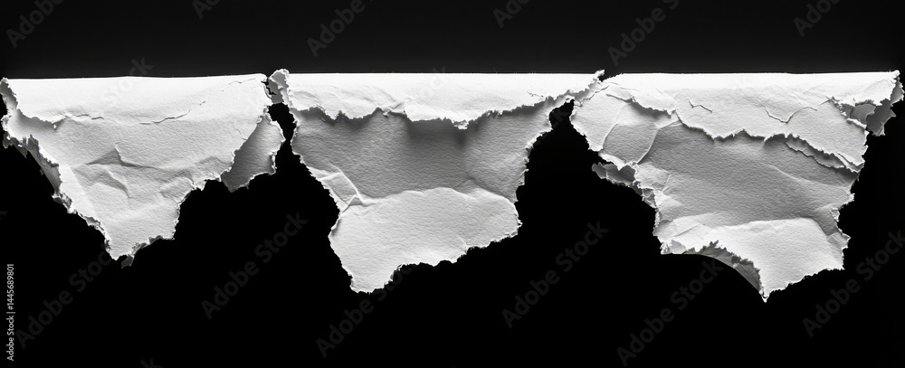 Poster torn paper set against a modern background, providing ample room for adding your text