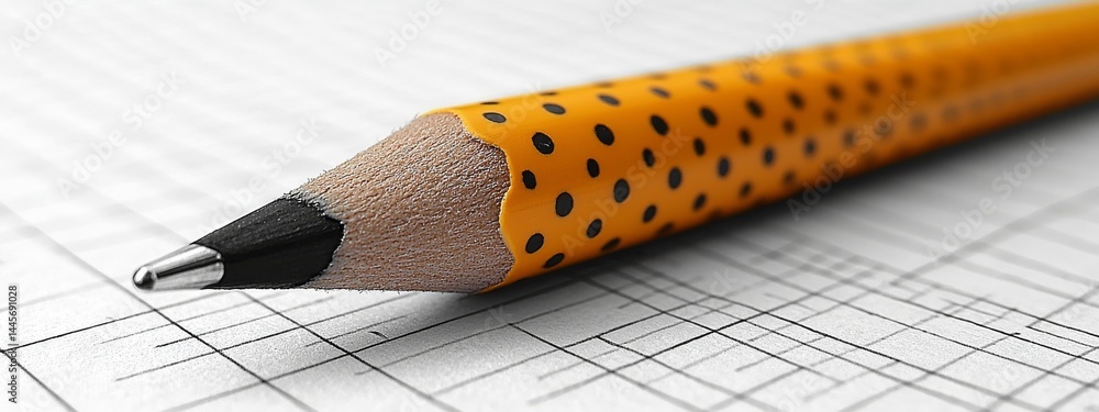 Poster a square graph background with dots, serving as grid paper, architect project texture, school math s