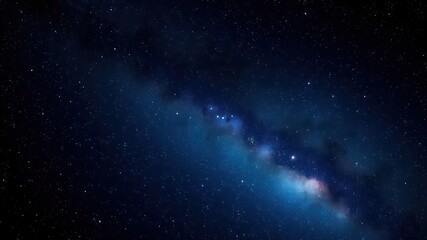 A breathtaking view of a star-filled night sky showcasing the celestial river of the Milky Way galaxy