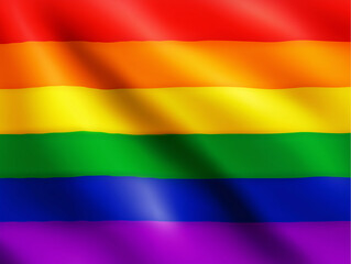 representation of the Pride flag, which is a symbol of the LGBTQ+ community.