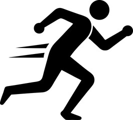 Geometric running man